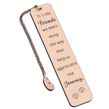 Load image into Gallery viewer, Long Distance Friendship Gifts Bookmark Best Friend Christmas Gift Going Away Gifts for Friends Besties BFF Teen Girls Kids Coworker Leaving Gifts for Women Men Birthday Wedding Farewell Gifts for Her
