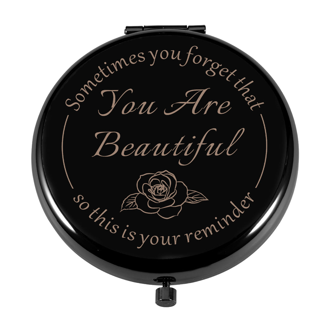 Valentines Gifts for Her Girlfriend Wife Compact Mirror Birthday Gifts for Sister Daughter Mom Teen Girl Galentines Day Gifts for Friends Female BFF Graduation Gifts Inspirational Gifts for Women