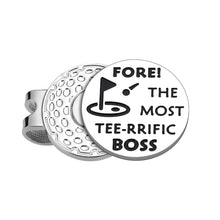 Load image into Gallery viewer, Boss Gifts for Men Golf Ball Marker Bosses Day Gifts for Men Thank You Gift Funny Golf Gifts Stocking Stuffer for Men Gifts for Boss Women Boss Lady Valentines Retirement Birthday Gifts for Boss Men
