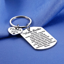 Load image into Gallery viewer, Work Bestie Gifts for Women Keychain Coworker Valentine Gifts for Female Friends Employee Appreciation Gifts Boss Lady Gifts for Women Supervisor Leader Manager Colleague Leaving Retirement Thank You
