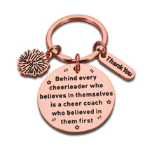 Load image into Gallery viewer, Lucullan Lepole Cheer Coach Gift Cheer Keychain Cheer Coach Appreciation Gifts for Coach
