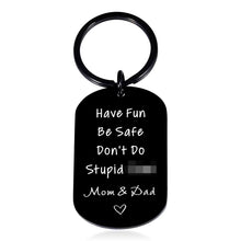 Load image into Gallery viewer, Christmas Presents for Teen Girls Boys Dont Do Stupid Keychain Gag Gifts for Son Daughter Kids Stocking Stuffers Funny Birthday Gifts for Him Her New Driver Coming of Age Graduation gifts from Mom Dad
