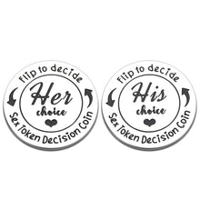 Load image into Gallery viewer, Naughty Valentines Day Gifts for Him Her Decision Coin Funny Gifts for Women Men Boyfriend Gifts from Girlfriend Love Token Decision Maker Birthday Gifts for Husband Wife Gifts Wedding Gift for Couple

