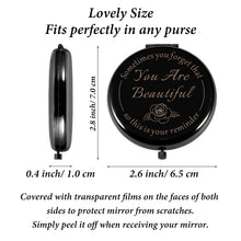 Load image into Gallery viewer, Valentines Gifts for Her Girlfriend Wife Compact Mirror Birthday Gifts for Sister Daughter Mom Teen Girl Galentines Day Gifts for Friends Female BFF Graduation Gifts Inspirational Gifts for Women
