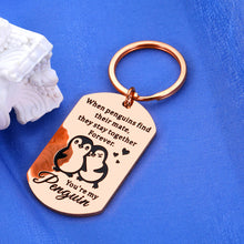 Load image into Gallery viewer, Lucullan Lepole Cute Valentines Gifts for Him Her Keychain Penguin Lovers Gifts for Boyfriend Girlfriend Birthday Gifts Wife
