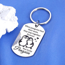 Load image into Gallery viewer, Lucullan Lepole Cute Valentines Gifts for Him Her Keychain Penguin Lovers Gifts for Boyfriend Girlfriend Birthday Gifts Wife
