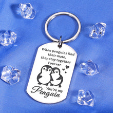 Load image into Gallery viewer, Lucullan Lepole Cute Valentines Gifts for Him Her Keychain Penguin Lovers Gifts for Boyfriend Girlfriend Birthday Gifts Wife

