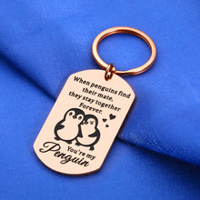 Load image into Gallery viewer, Lucullan Lepole Cute Valentines Gifts for Him Her Keychain Penguin Lovers Gifts for Boyfriend Girlfriend Birthday Gifts Wife

