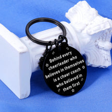 Load image into Gallery viewer, Lucullan Lepole Cheer Coach Gift Cheer Keychain Cheer Coach Appreciation Gifts for Coach
