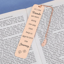 Load image into Gallery viewer, Long Distance Friendship Gifts Bookmark Best Friend Christmas Gift Going Away Gifts for Friends Besties BFF Teen Girls Kids Coworker Leaving Gifts for Women Men Birthday Wedding Farewell Gifts for Her
