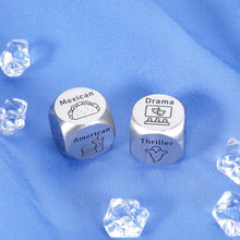 Load image into Gallery viewer, 2 Pcs Dice Valentines Day Gifts for Boyfriend Girlfriend Wife Husband Birthday Gift Steel Gifts Anniversary Engagement Gifts for Couples Him Her Valentines Gifts for Women Men Christmas Date Night
