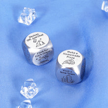 Load image into Gallery viewer, Couple Gifts Funny Gifts for Men Women Decision Maker Dice 11th Anniversary Steel Gifts for Husband Wife Date Night Gifts Boyfriend Girlfriend Birthday Gifts Valentines Day Gifts for Him Her Christmas
