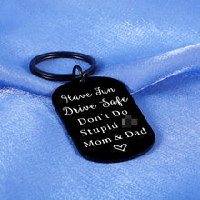 Load image into Gallery viewer, Christmas Stocking Stuffers Gifts for Son Daughter Don&#39;t Do Stupid Keychain Kids Valentines Gifts for Teens Teenagers Boys Girls from Mom Dad Funny Stocking Stuffers Birthday Graduation Gifts
