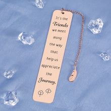 Load image into Gallery viewer, Long Distance Friendship Gifts Bookmark Best Friend Christmas Gift Going Away Gifts for Friends Besties BFF Teen Girls Kids Coworker Leaving Gifts for Women Men Birthday Wedding Farewell Gifts for Her
