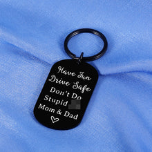 Load image into Gallery viewer, Christmas Stocking Stuffers Gifts for Son Daughter Don&#39;t Do Stupid Keychain Kids Valentines Gifts for Teens Teenagers Boys Girls from Mom Dad Funny Stocking Stuffers Birthday Graduation Gifts
