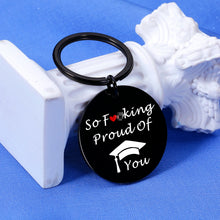 Load image into Gallery viewer, Funny Graduation Gift Keychain Class of 2023 Gifts High School Graduation Gifts for Her Him Grad Gifts for Senior Women Men Best Friends Masters Student Graduate Gifts for Son Daughter from Mom Dad

