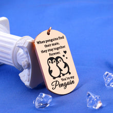 Load image into Gallery viewer, Lucullan Lepole Cute Valentines Gifts for Him Her Keychain Penguin Lovers Gifts for Boyfriend Girlfriend Birthday Gifts Wife
