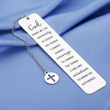 Load image into Gallery viewer, Religious Gifts for Women Bible Bookmarks for Book Lovers Christian Easter Gifts for Kids Baptism Gifts After Surgery Gifts Serenity Prayer Sobriety Gifts for Men Birthday Gifts for Friends Female
