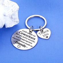 Load image into Gallery viewer, Funny Keychain Gifts for Coworkers Thank You Gifts for Women Men Employee Appreciation Gifts Friendship Gifts for Women Friends Work Bestie Farewell Gifts for Coworkers Women Leaving Going Away
