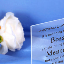 Load image into Gallery viewer, Bosses Day Gifts for Women Boss Day Decorations for Office Boss Lady Gifts for Women Best Boss Gifts for Women Mens Gifts for Birthday Leaving Thank You Gift Boss&#39;s Day Gifts for Her Him Mentor Leader
