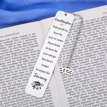 Load image into Gallery viewer, Best Graduation Gifts for Girls Book Marks for Book Lovers Graduation Gifts for Her 2023 College Middle High School Granddaughter Gifts from Grandma Grandpa Inspirational Gifts for Women Master PHD
