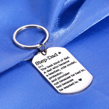 Load image into Gallery viewer, Step Dad Gifts Keychain Stepped Up Dad Gifts from Daughter Son Girlfriend Birthday Gifts for Dad Daddy Husband Him Men Stepdad Bonus Dad Gifts Christmas Gifts for Grandpa Papa Gifts Father Day Gifts
