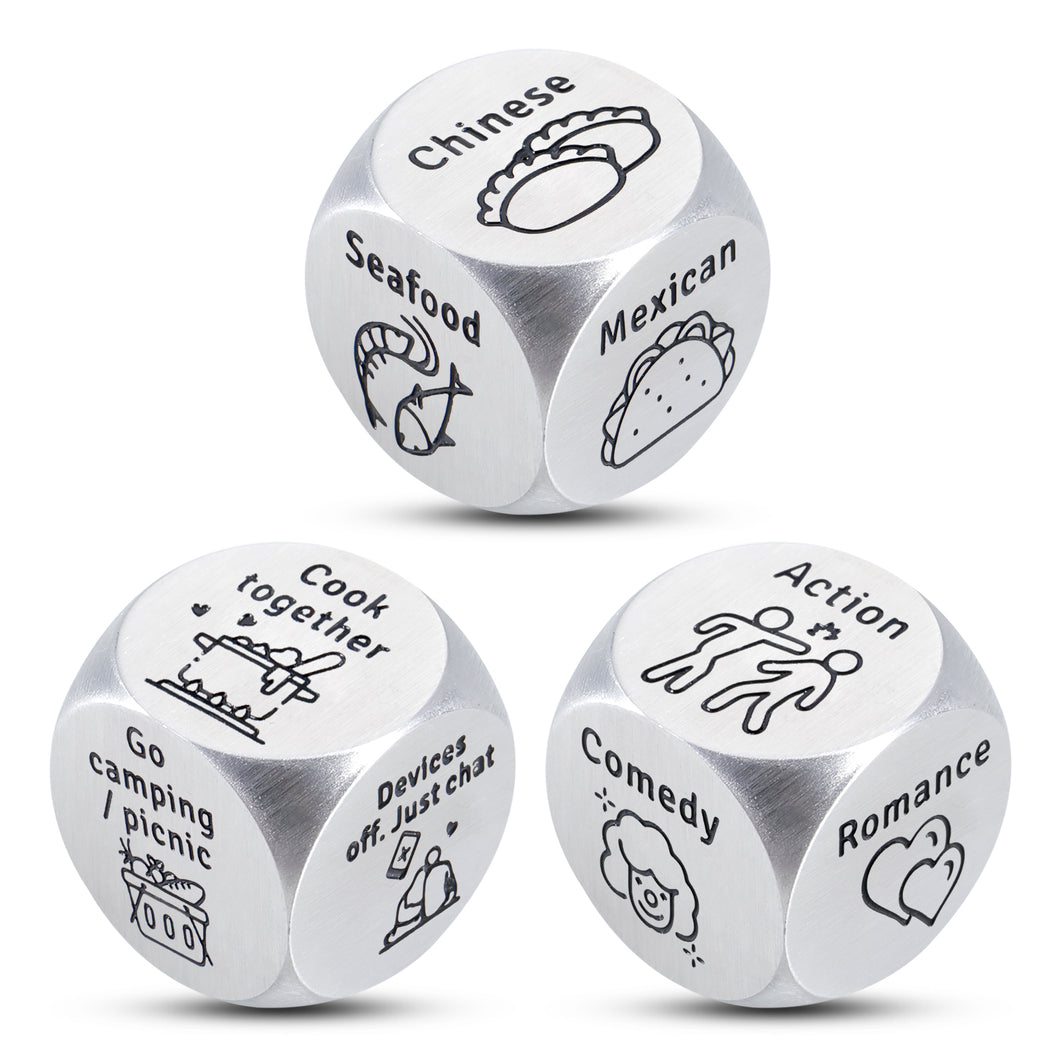 Romantic Valentines Gift for Wife Gifts for Him Husband Decision Maker Dice Date Night Ideas Birthday Gifts for Her Boyfriend Girlfriend Wedding Gifts for Couple Groom Bride to Be Gifts Honeymoon