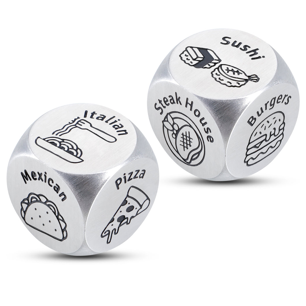 Valentine Gifts for Men Women Couples Gifts Dice Food Decision Maker Valentines Day Date Night Ideas Wedding Engagement Gift Husband Wife Boyfriend Girlfriend Birthday Gifts for Friends Female Family