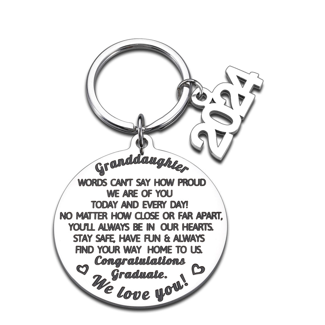 Graduation Gifts for Her 2023 High School College Graduation Keychain 2023 Granddaughter Gifts from Grandma Grandpa Grandparents Best Graduation Gifts for Girls Senior Year Graduate Gifts Grad Gifts