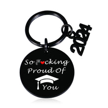 Load image into Gallery viewer, Lucullan Lepole Funny Graduation Gifts for Her Him Class of 2024 Keychain Gifts for Son Daughter from Mom Dad Christmas Gifts
