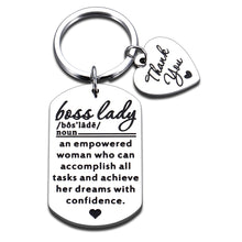 Load image into Gallery viewer, Best Boss Gifts for Women Boss Lady Keychain Thank You Gifts for Women Retirement Gifts Bosses Day Gifts for Women Birthday Gift Farewell Gifts for Coworkers Christmas Stocking Stuffers Valentines Day
