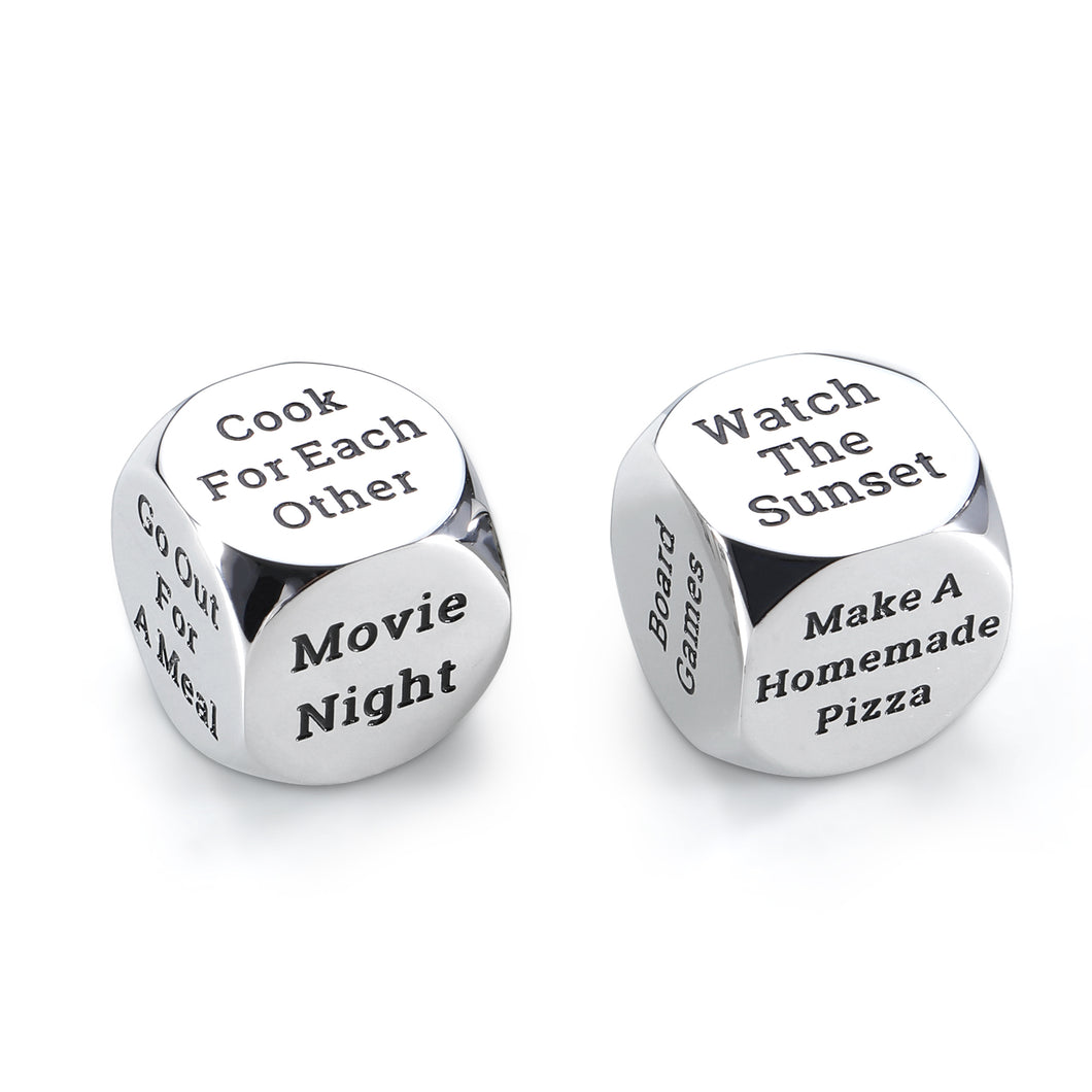 Couples Gifts Funny Gifts for Men Women Decision Dice 11th Anniversary Steel Gifts for Husband Wife Date Night Gifts for Boyfriend Girlfriend Birthday Gifts Christmas Gifts for Him Her Valentines Day