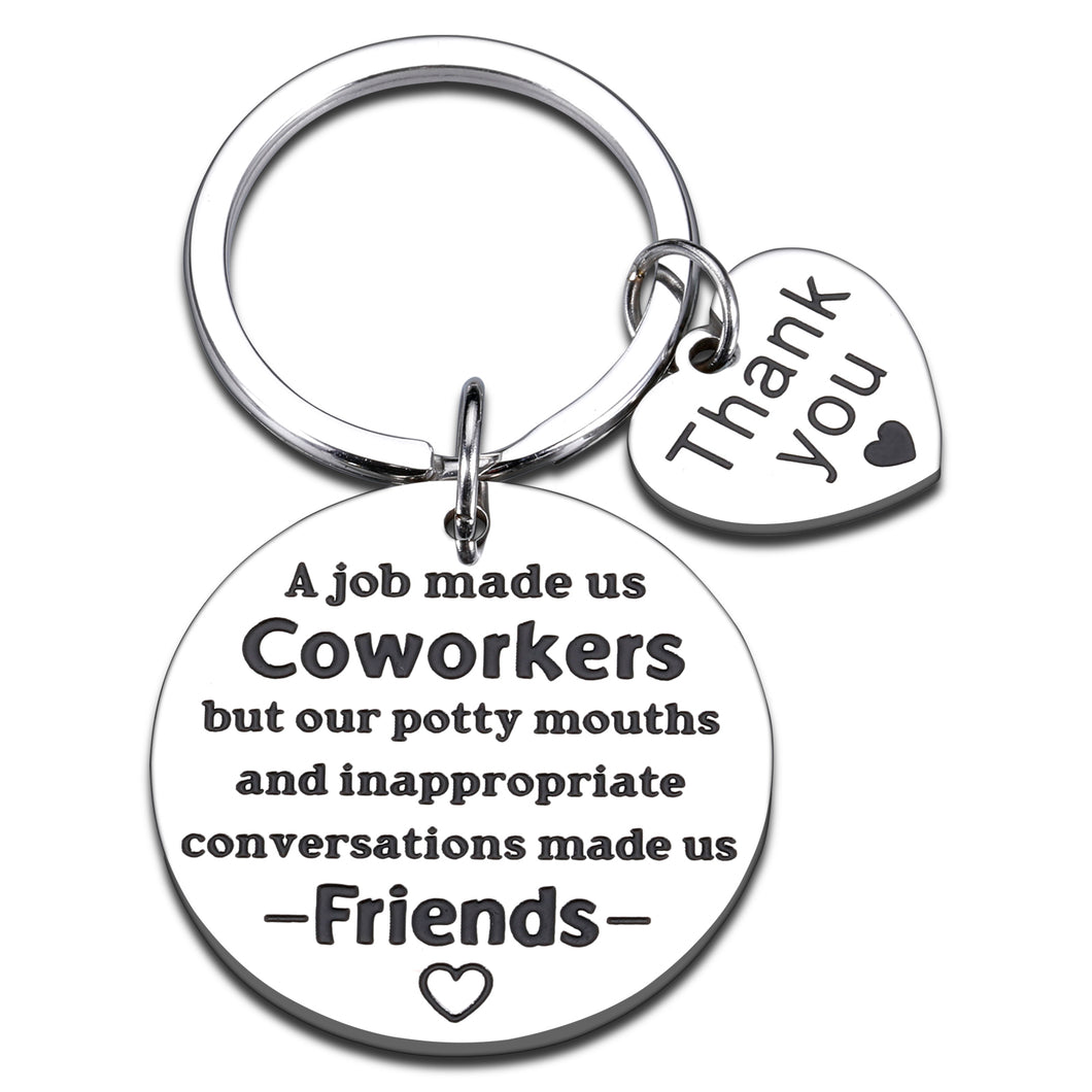 Funny Keychain Gifts for Coworkers Thank You Gifts for Women Men Employee Appreciation Gifts Friendship Gifts for Women Friends Work Bestie Farewell Gifts for Coworkers Women Leaving Going Away