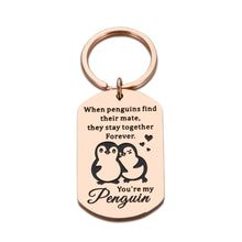 Load image into Gallery viewer, Lucullan Lepole Cute Valentines Gifts for Him Her Keychain Penguin Lovers Gifts for Boyfriend Girlfriend Birthday Gifts Wife
