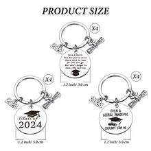 Load image into Gallery viewer, 12 Pcs Class of 2023 Gifts Graduation Keychain 2023 Bulk Graduation Gifts for Her Cool Graduation Gifts for Him Graduate Gifts End of Year Student Gifts from Teacher Bulk Graduation Party Decorations
