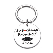 Load image into Gallery viewer, Funny Graduation Gifts for Her Him Class of 2023 Keychain High School College Grad Gifts for Senior Women Men Best Friends Masters Student Graduate Gifts for Son Daughter from Mom Dad Christmas Gifts
