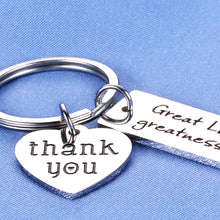 Load image into Gallery viewer, Boss Appreciation Gift Thank You Keychain for Supervisor Mentor Boss Lady Boss Day Christmas Birthday Retirement Gift from Coworker Colleague Leaving Moving- Great Leaders Inspire Greatness in Others
