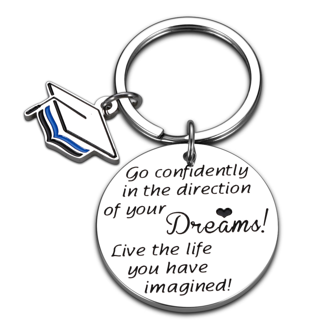 Graduation Gift for High School Graduate Boy Girl Inspirational Keychain for Daughter Son Teenagers College Graduation Gifts for Him Her Women Men Best Friends Senior Prom Homecoming Present