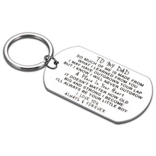 Load image into Gallery viewer, to My Dad Gifts from Son Love Keychain for Father Daddy Fathers Day Gifts for Dad Grandpa Stepdad from Kids Birthday Present to Papa Padre Father Figure for Men Him Dad Keyring
