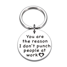 Load image into Gallery viewer, Funny Coworker Gifts Employee Christmas Gifts Keychain Thank You Gifts for Women Stocking Stuffers for Men Boss Gifts Teacher Appreciation Gifts Going Away Gifts Promotion Gifts for Colleague Friends
