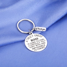 Load image into Gallery viewer, Thank You Gifts for Boss Male Gift Keychain for Boss Woman Retirement Gifts for Men Boss Christmas Gifts for Mentor Leader Boss Lady Gifts for Women Birthday Valentines Present for Supervisor Him Her

