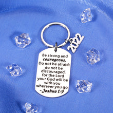 Load image into Gallery viewer, College Graduation Gifts for Her Him Bible Verse Inspirational Keychain Class of 2022 Graduation Gifts for Daughter Son Law School Graduation Gifts for Best Friends Masters Degree Graduation Gifts
