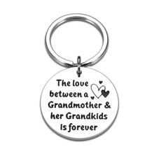 Load image into Gallery viewer, Grandma Gifts for Her Keychain Nana Gifts for Grandma Christmas Gifts Grandmother Birthday Gifts from Granddaughter Grandson Grandkids Granny Gifts from Grandchildren Gigi Gifts for Grandma Keyring
