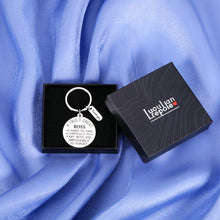 Load image into Gallery viewer, Thank You Gifts for Boss Male Gift Keychain for Boss Woman Retirement Gifts for Men Boss Christmas Gifts for Mentor Leader Boss Lady Gifts for Women Birthday Valentines Present for Supervisor Him Her
