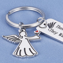 Load image into Gallery viewer, Mom Dad Memorial Gift Sympathy Keychain In Memory of Grandpa Grandma for Grieving Friends Loss Loved One Step Father Mother Baby Son Daughter in Law Those We Love Don’t Go Away Funeral Remembrance
