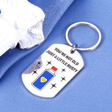 Load image into Gallery viewer, Birthday Gifts for Dad from Daughter Son Kids Funny Keychain for Daddy Hilarious Fathers Day Gifts for Husband from Wife Punny Gifts for Men Him Father Figure Papa Padre Present Keyring
