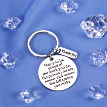 Load image into Gallery viewer, Coworker Leaving Gifts for Women Employee Thank You Gifts Inspirational Keychain for Men Colleague Team Appreciation Present from Boss Leaving Retirement Farewell May You be Proud of The Work You Do
