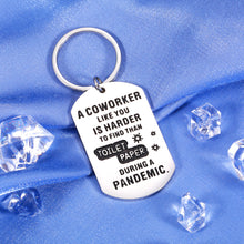 Load image into Gallery viewer, Xmas Gifts for Coworkers Funny Keychain Christmas Gifts for Colleagues Male Thank You Gifts Farewell Gifts for Friend Woman Birthday Going Away Gift for Coworker Leaving Gifts Appreciation Gifts

