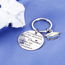 Load image into Gallery viewer, Graduation Gift for High School Graduate Boy Girl Inspirational Keychain for Daughter Son Teenagers College Graduation Gifts for Him Her Women Men Best Friends Senior Prom Homecoming Present
