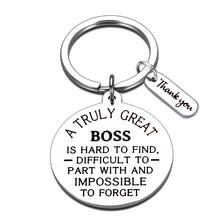 Load image into Gallery viewer, Thank You Gifts for Boss Male Gift Keychain for Boss Woman Retirement Gifts for Men Boss Christmas Gifts for Mentor Leader Boss Lady Gifts for Women Birthday Valentines Present for Supervisor Him Her
